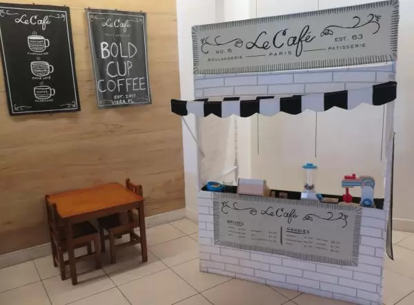 Kids area inside Bold Cup Coffee.