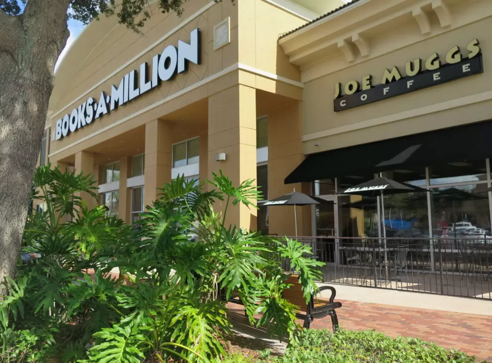 Books-a-Million and their coffee shop. 