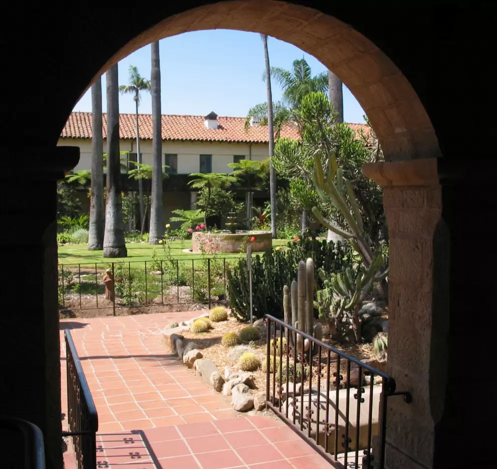 Courtyard gardens. 