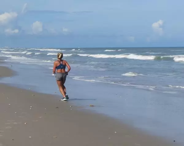 Runner on the beach.