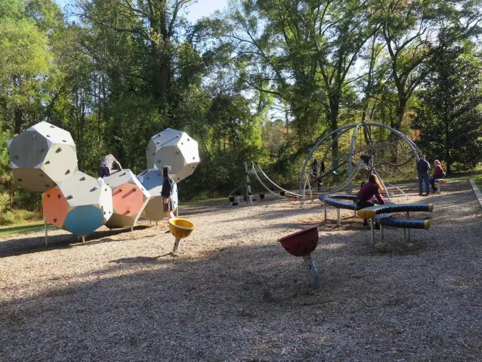 Pleasant fall day at the park.