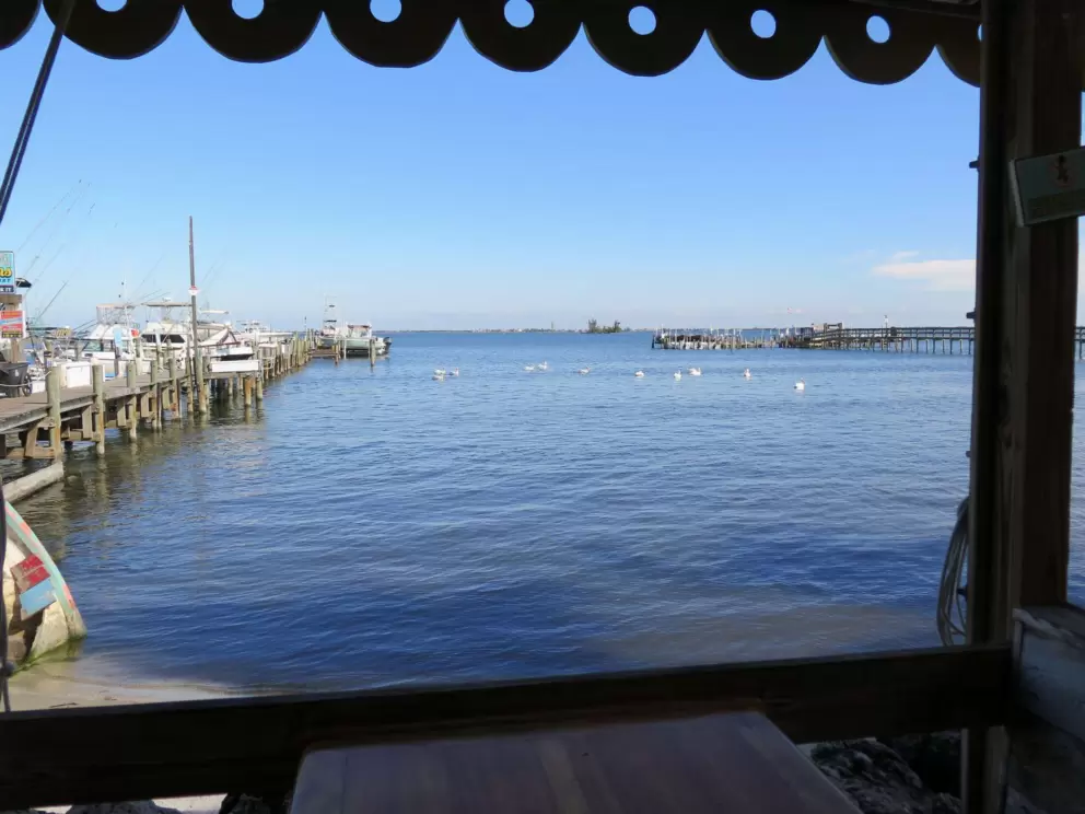 View from Blackfins, at Captain Hiram's hotel. 