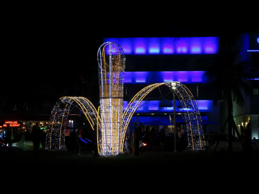 Huge Christmas decoration.