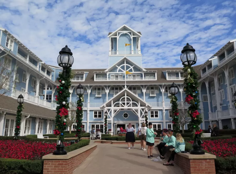 Sweet architecture of Beach Club Resort.