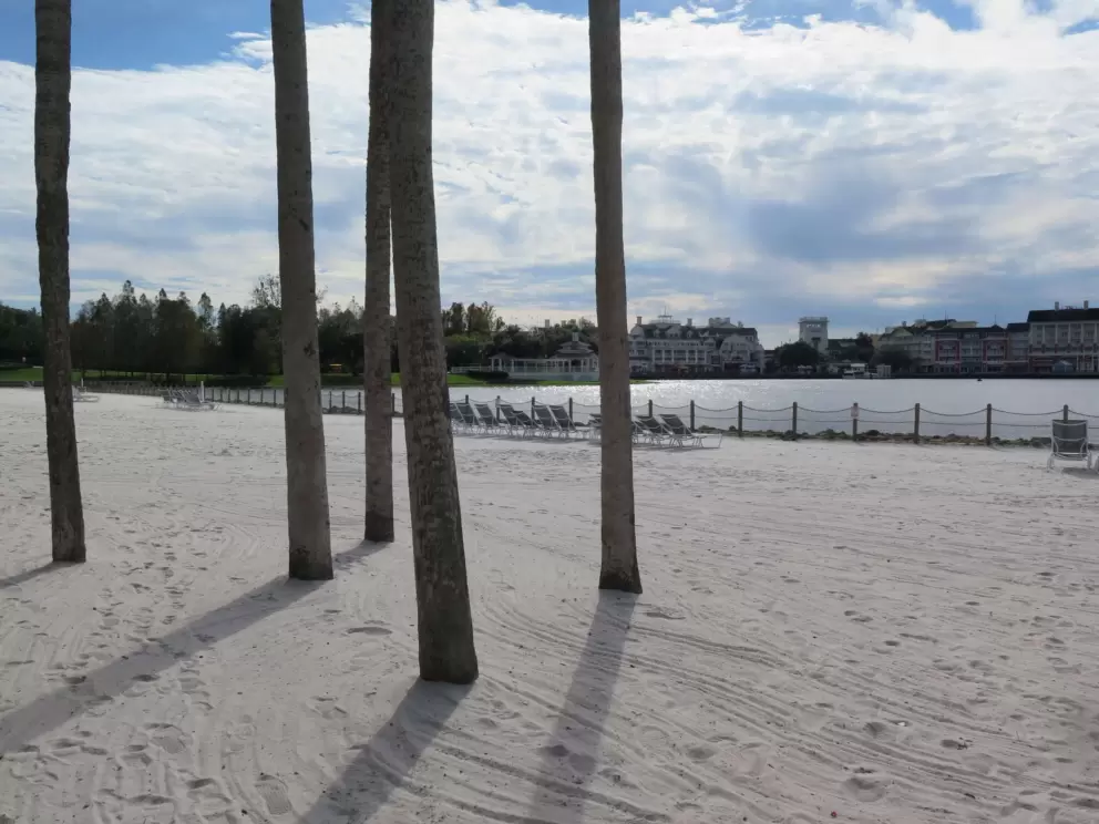Soft sandy beach area outside Beach Club Resort.