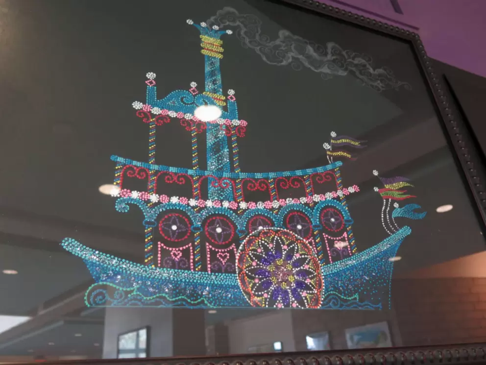 Theme Park attractions designs, to see, in a side room at Orlando REP.