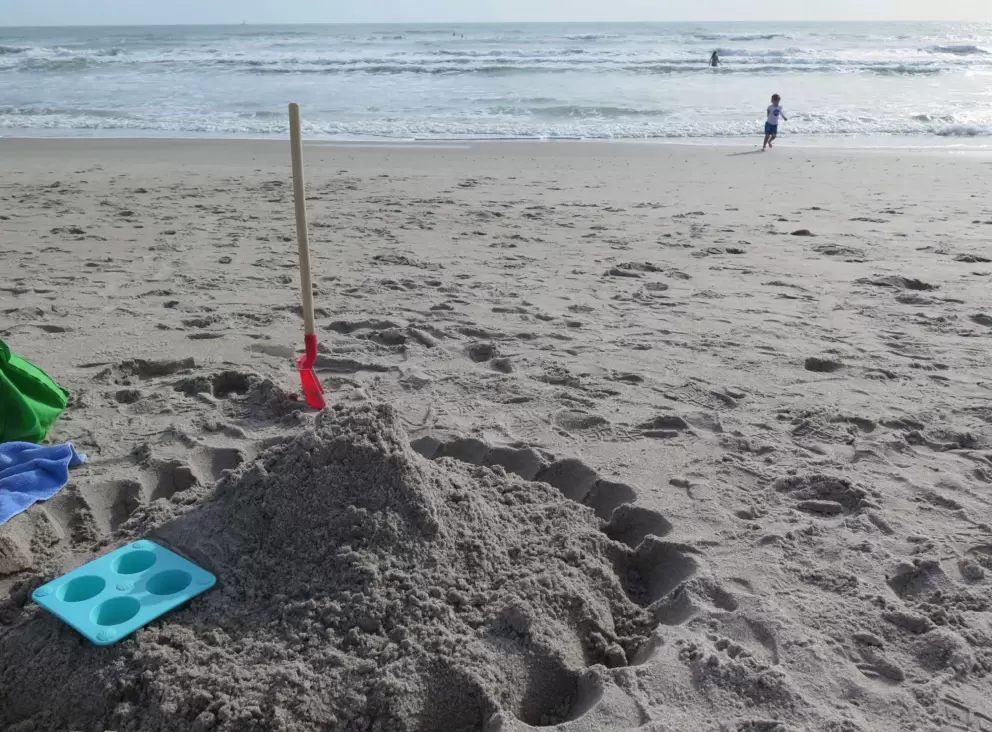 A fun sand castle.