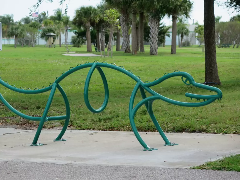 Alligator bike stand!