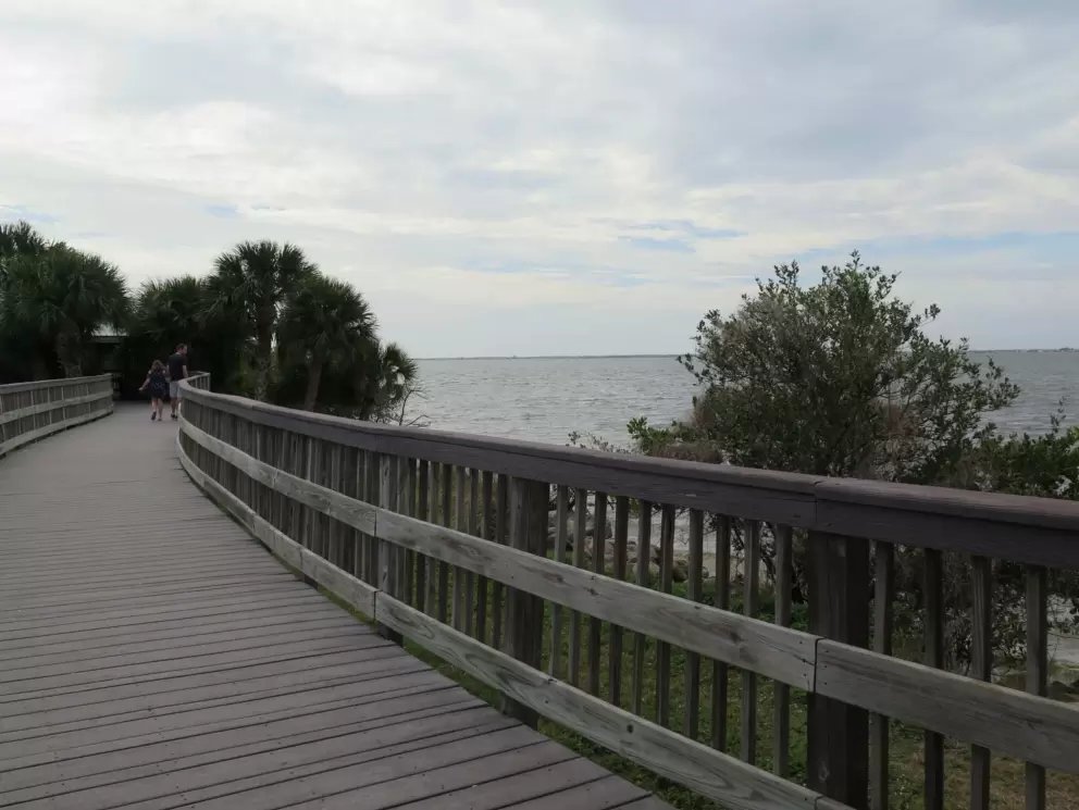 Walkway over the water.