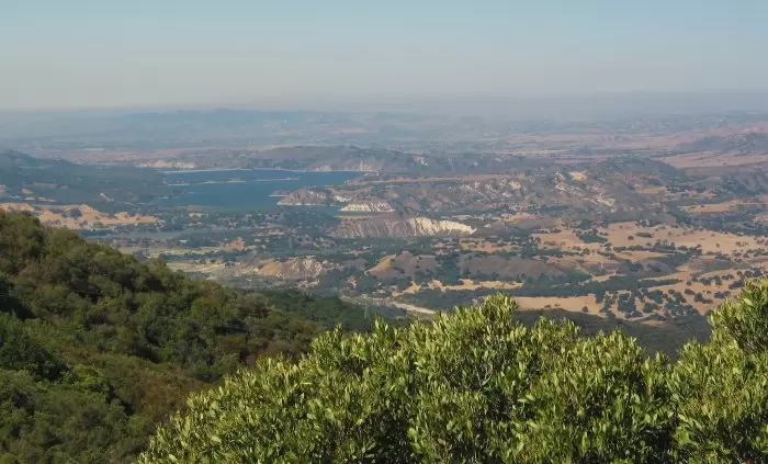 Lake Cachuma, as seen from near the trailhead. 