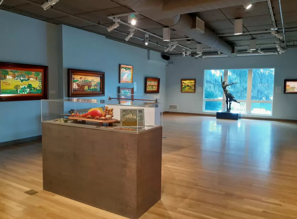 Gallery room inside Mennello Museum of American Art.
