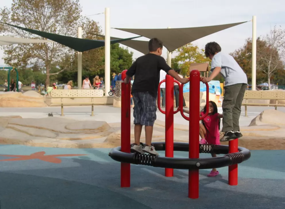 A bouncy thing for four. 