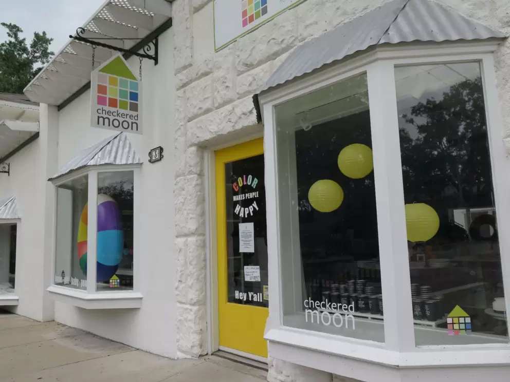 Checkered Moon decor shop.
