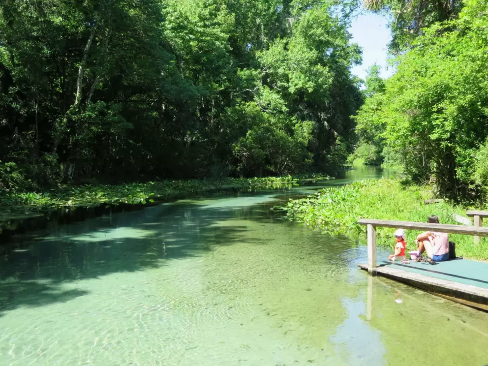 Crystal clear river.