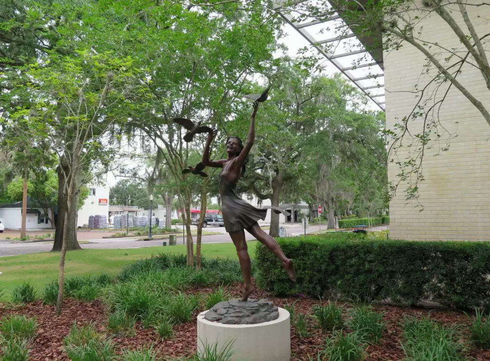 Sculpture along Park Ave. 