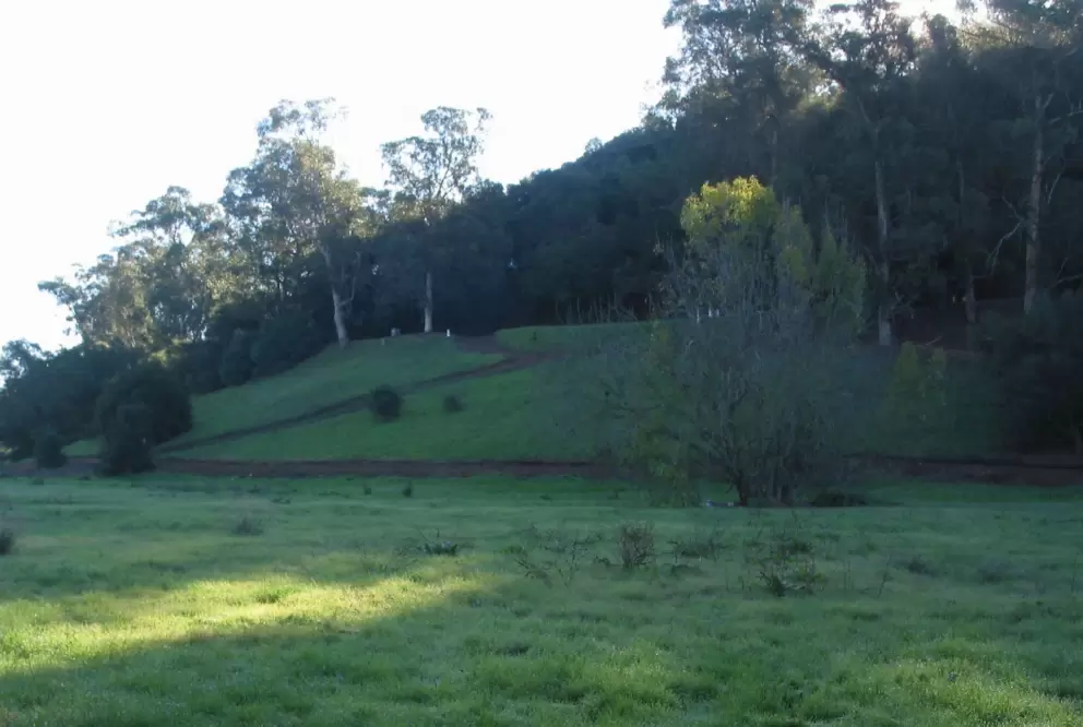 The same spot in winter, when it's very green.