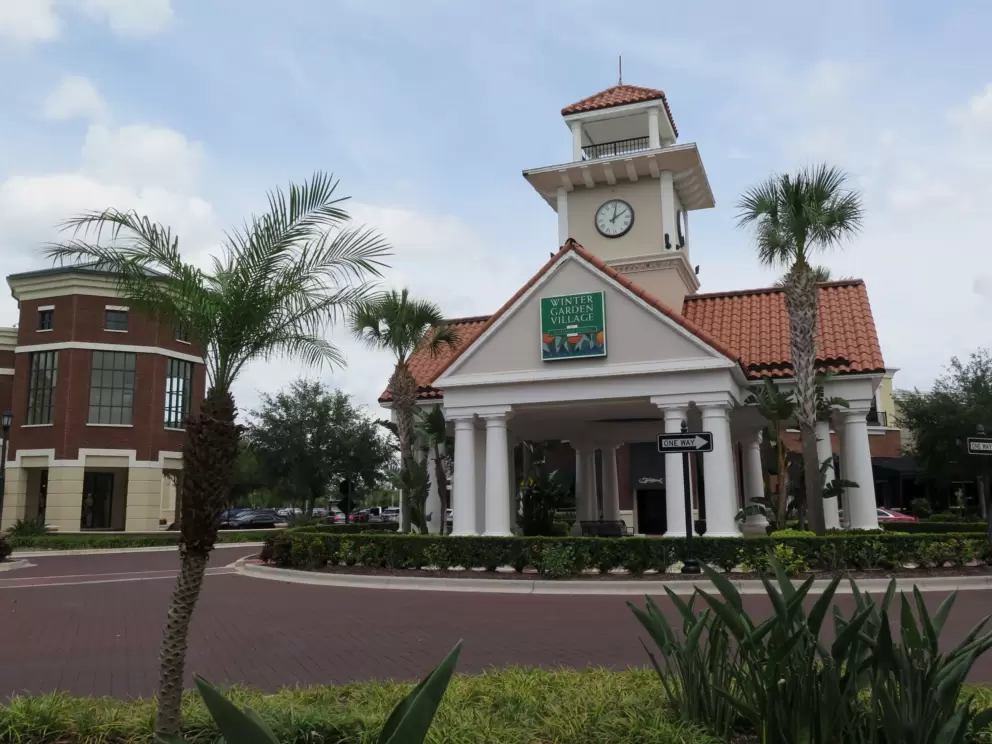 Tropical clock tower.