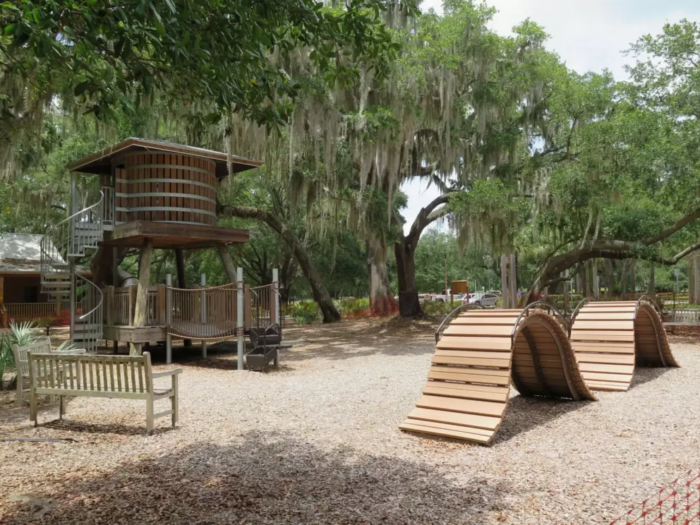 Fun climbing equipment.