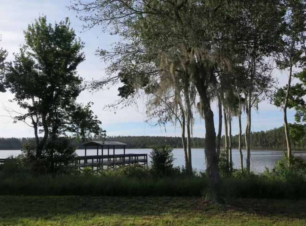 Dock on Hammond Lake.