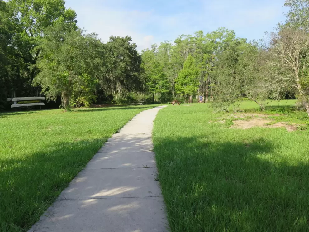 Path to the canoe launch area.