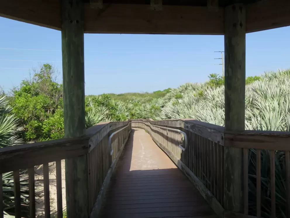 Looking back from the gazebo.