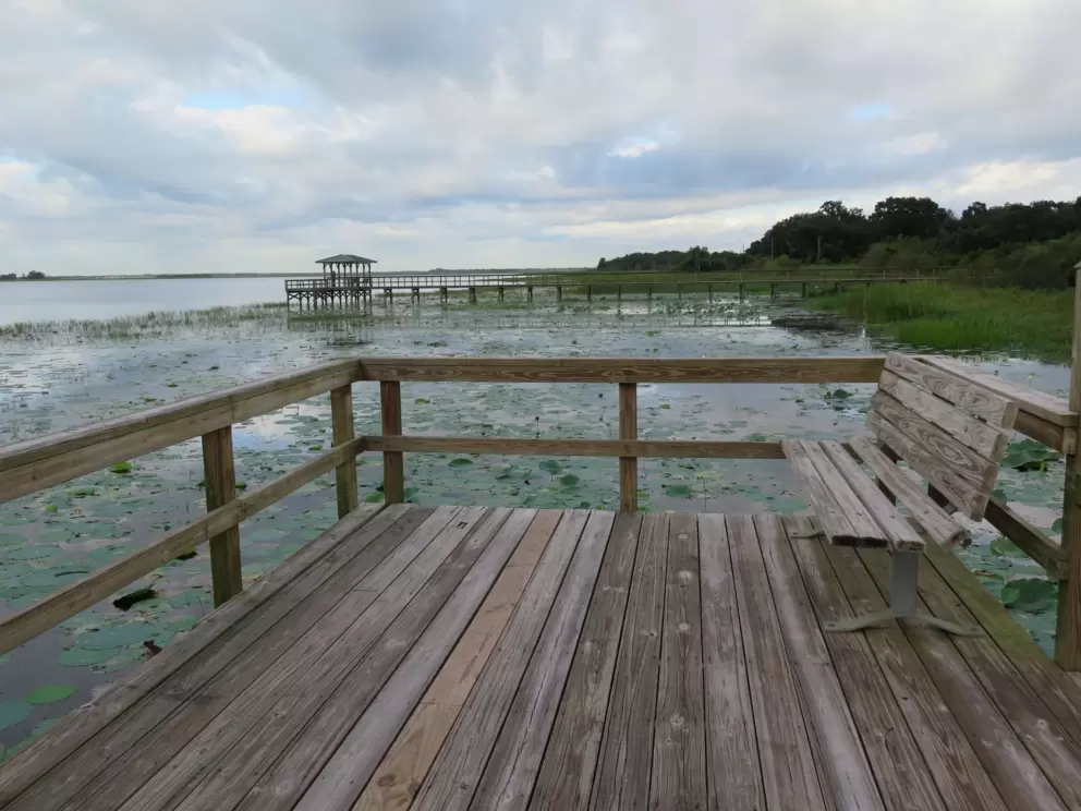 The second pier, with the first pier in the distance.