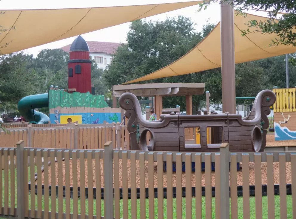The playground is awesome.