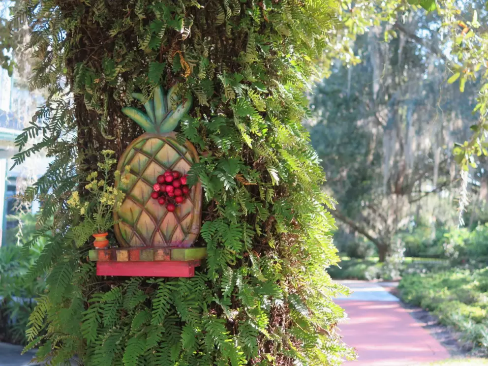 Pineapple fairy door.