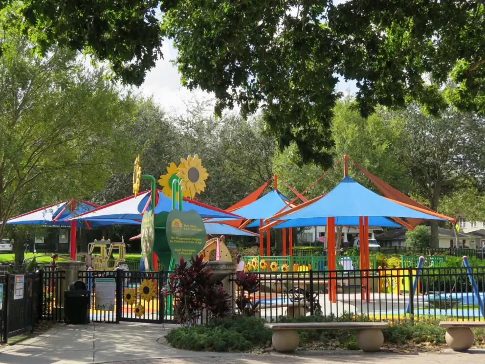 The inviting playground.