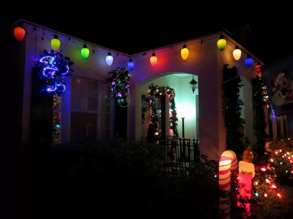 Christmas gumdrop lights.
