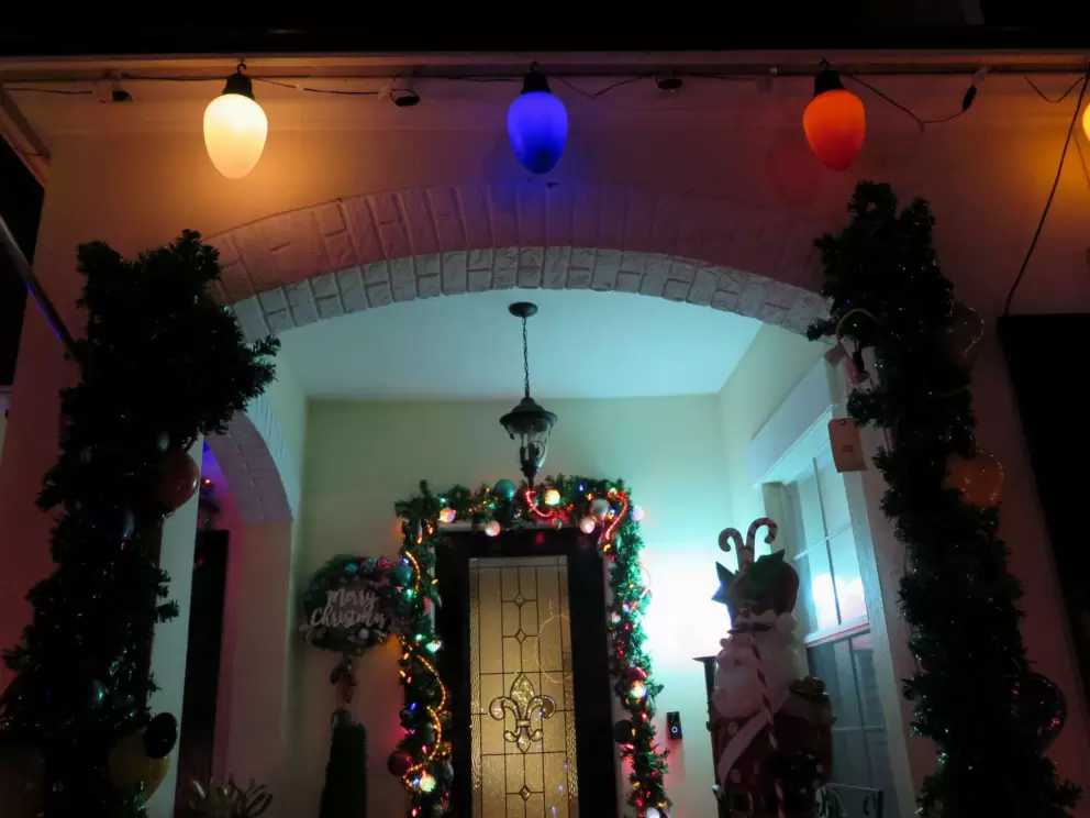 Christmas gumdrop lights.