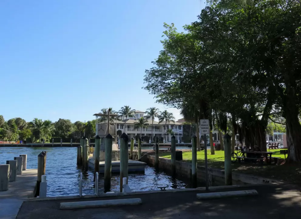 The dock.