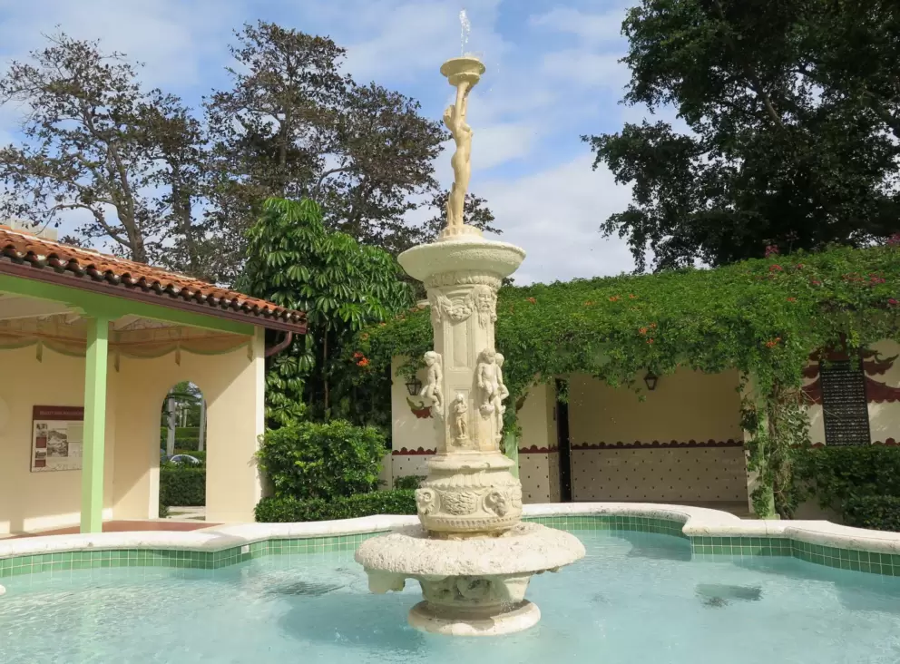 The fountain statue.