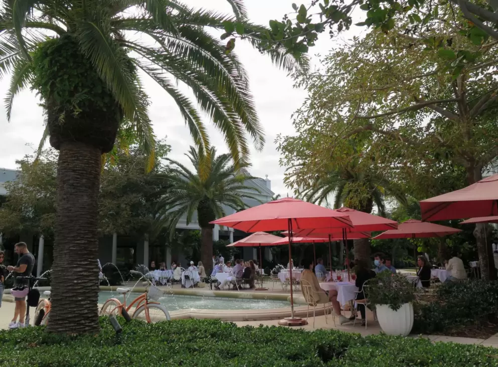 Royal Poinciana Plaza's Sant Ambroeus restaurant. 