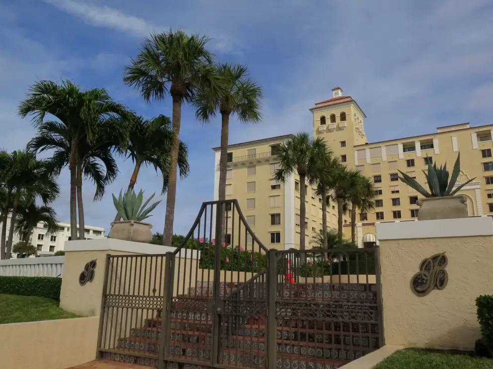 The back of the Biltmore condos are along the path.