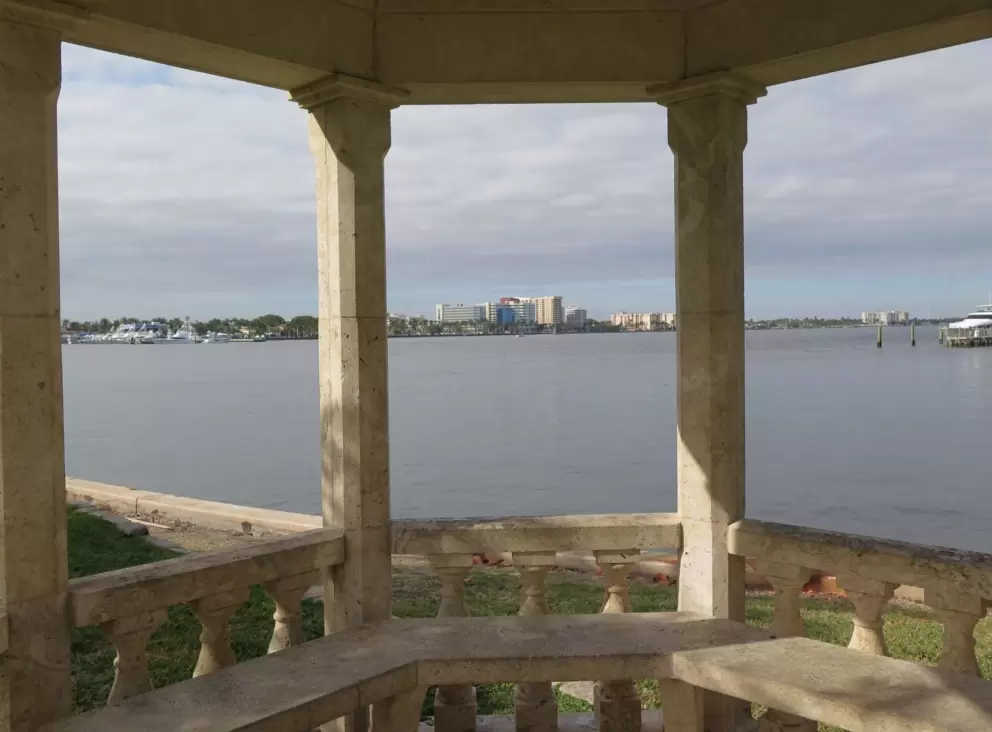 View of the intracoastal from the gazebo.