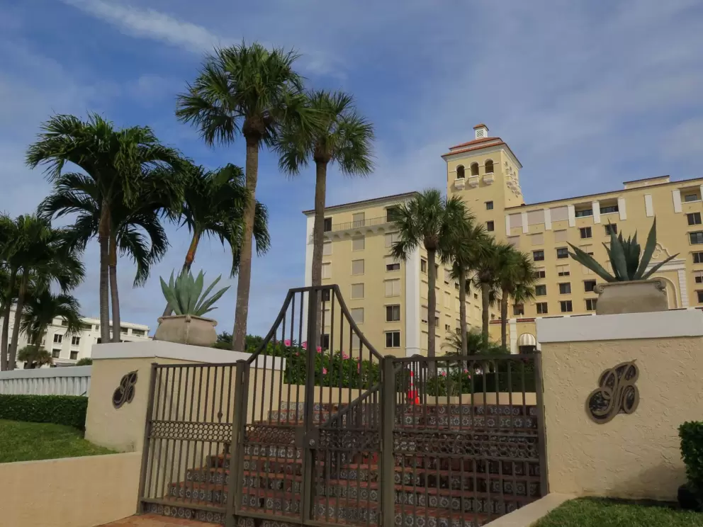 You can see the back of the Biltmore condos from the North Lake Trail, which begins at Bradley Park.