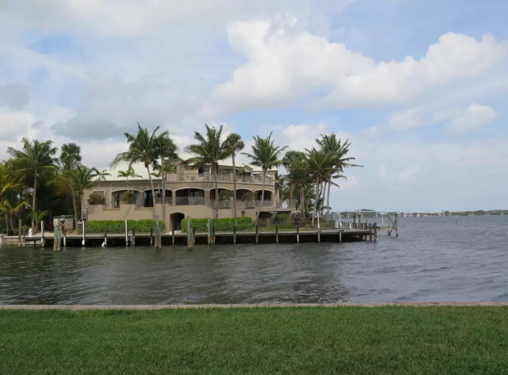 House across the canal.