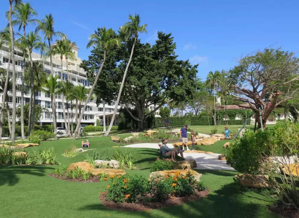 Bradley Park has a beautiful recessed area.
