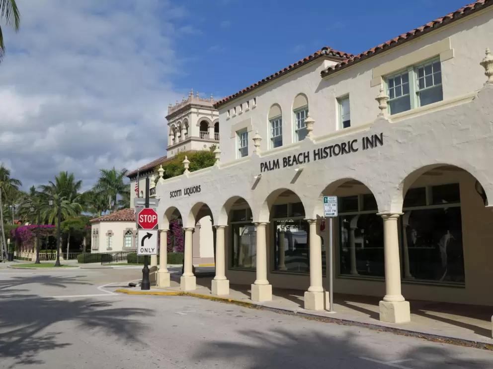 Palm Beach Historic Inn and its Spanish architecture.