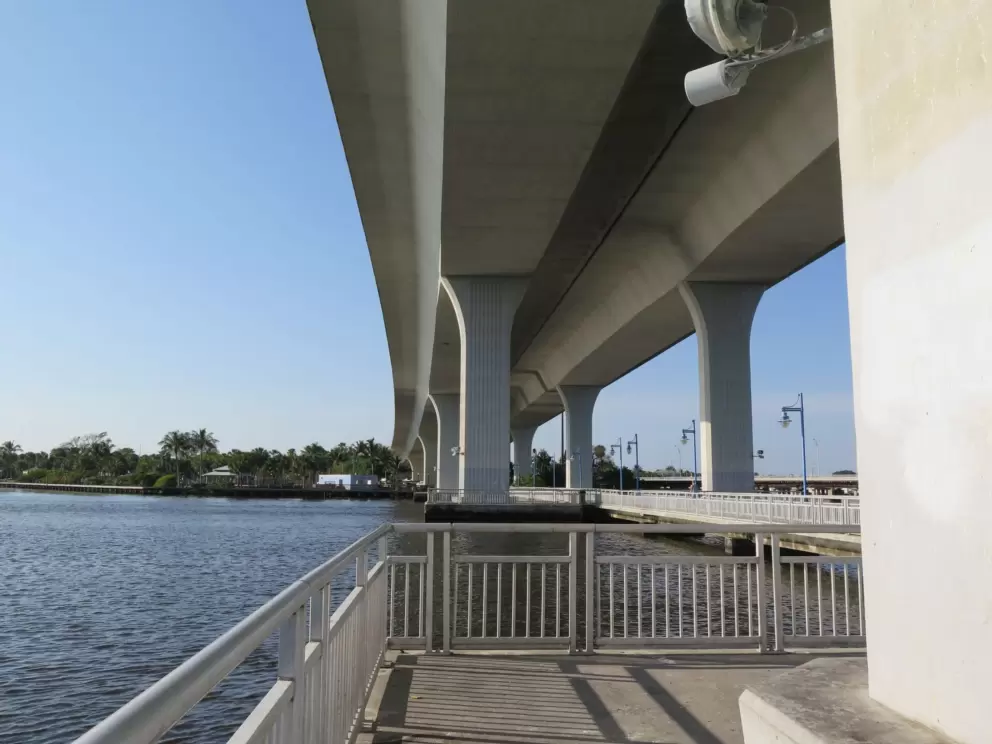 Places to hang out under the Federal Highway bridge.