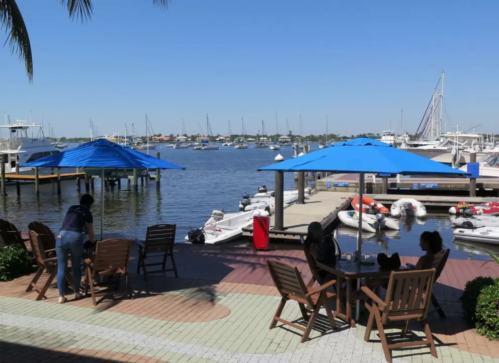 A lovely spot to sit at Gilbert's Coffee Bar.