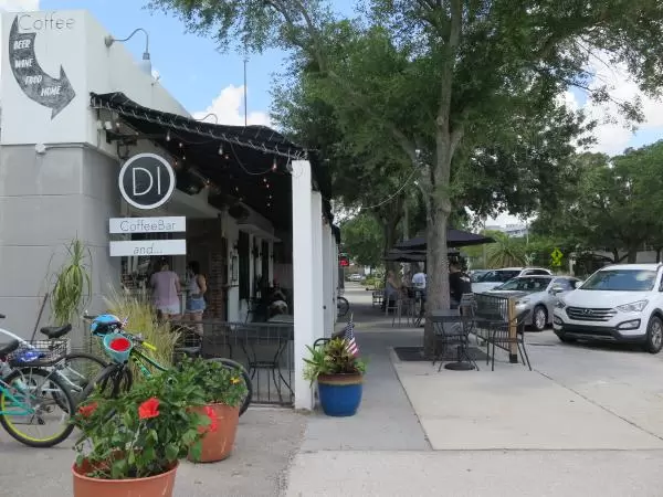 DI Coffee Bar and its little patio area.