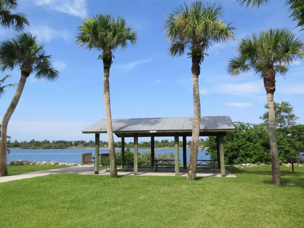 Greenfield Park is basically just a picnic pavilion and a little dock.