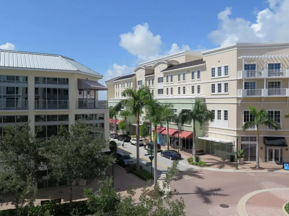 View of Harbourside from the top of the parking garage.