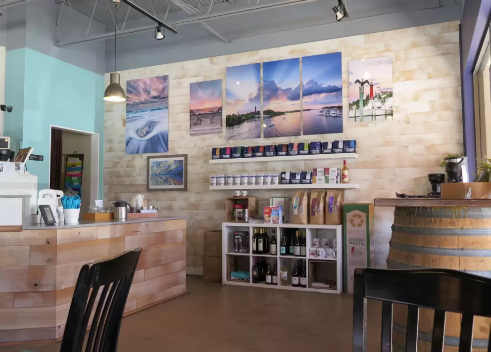 Oceana Coffee Cafe in Tequesta, a nice place to go after being outdoors.