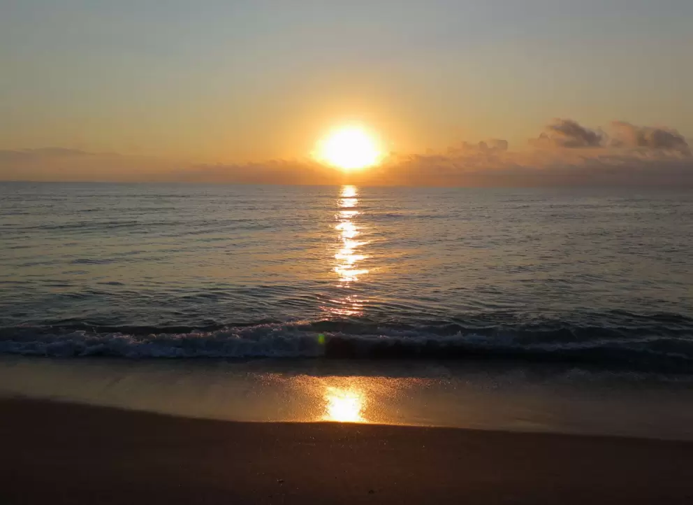 Sunrise at Hobe Sound Beach.