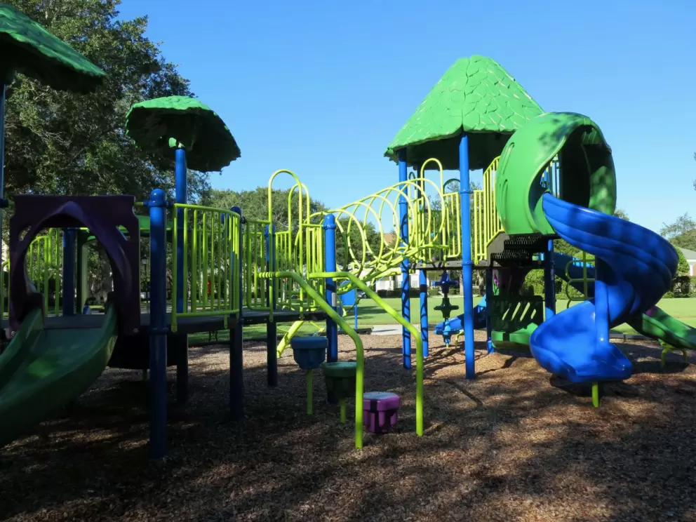 Twisty slide.