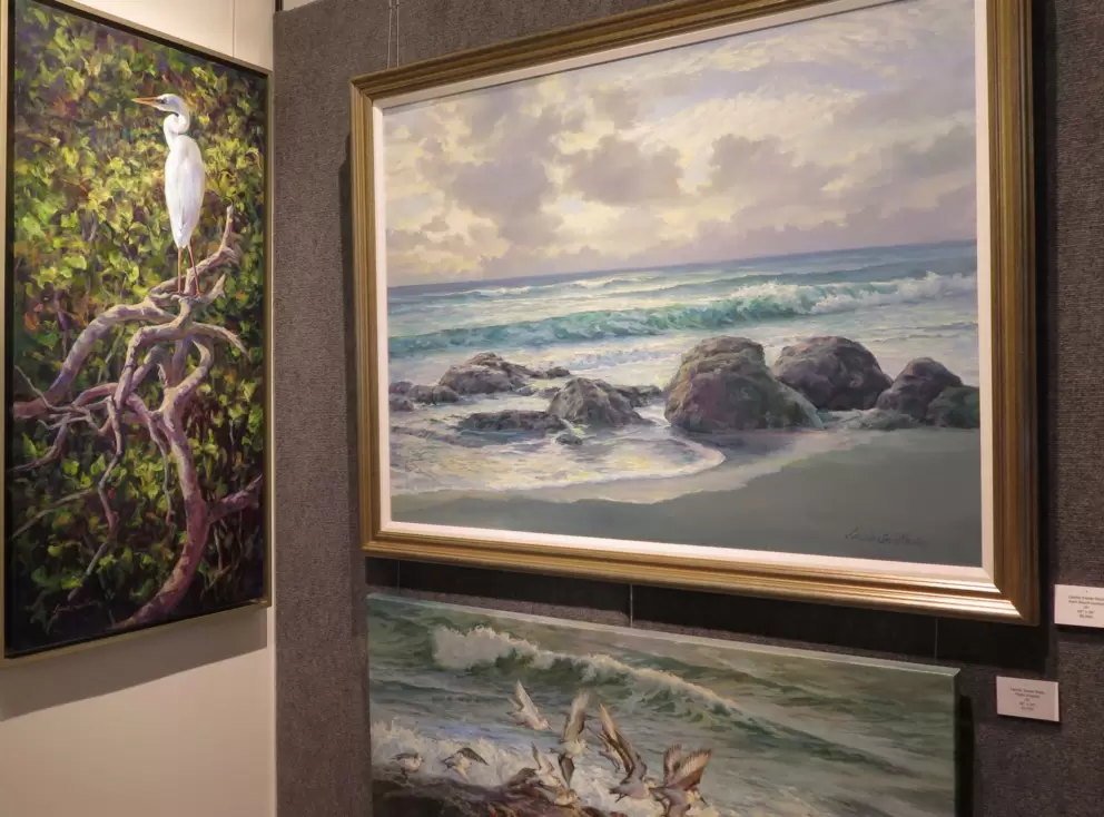 Palm Beach Sunrise, by Laurie Snow-Hein, at Lighthouse ArtCenter Gallery &amp; 2D Studio.