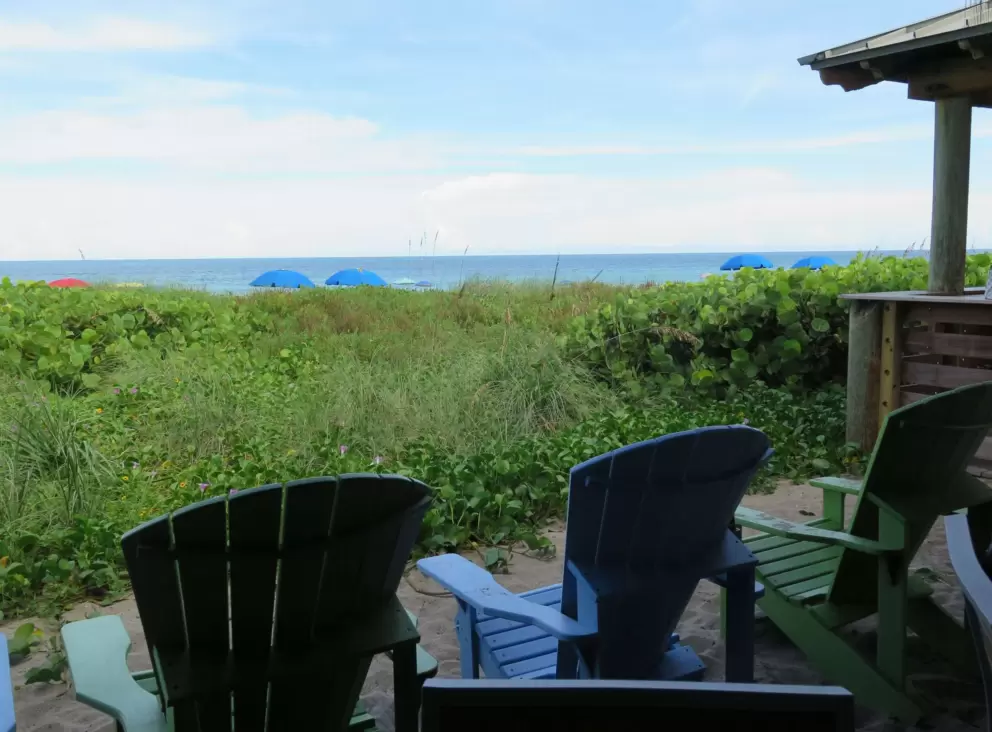Adirondack chairs at Seaside Cafe.